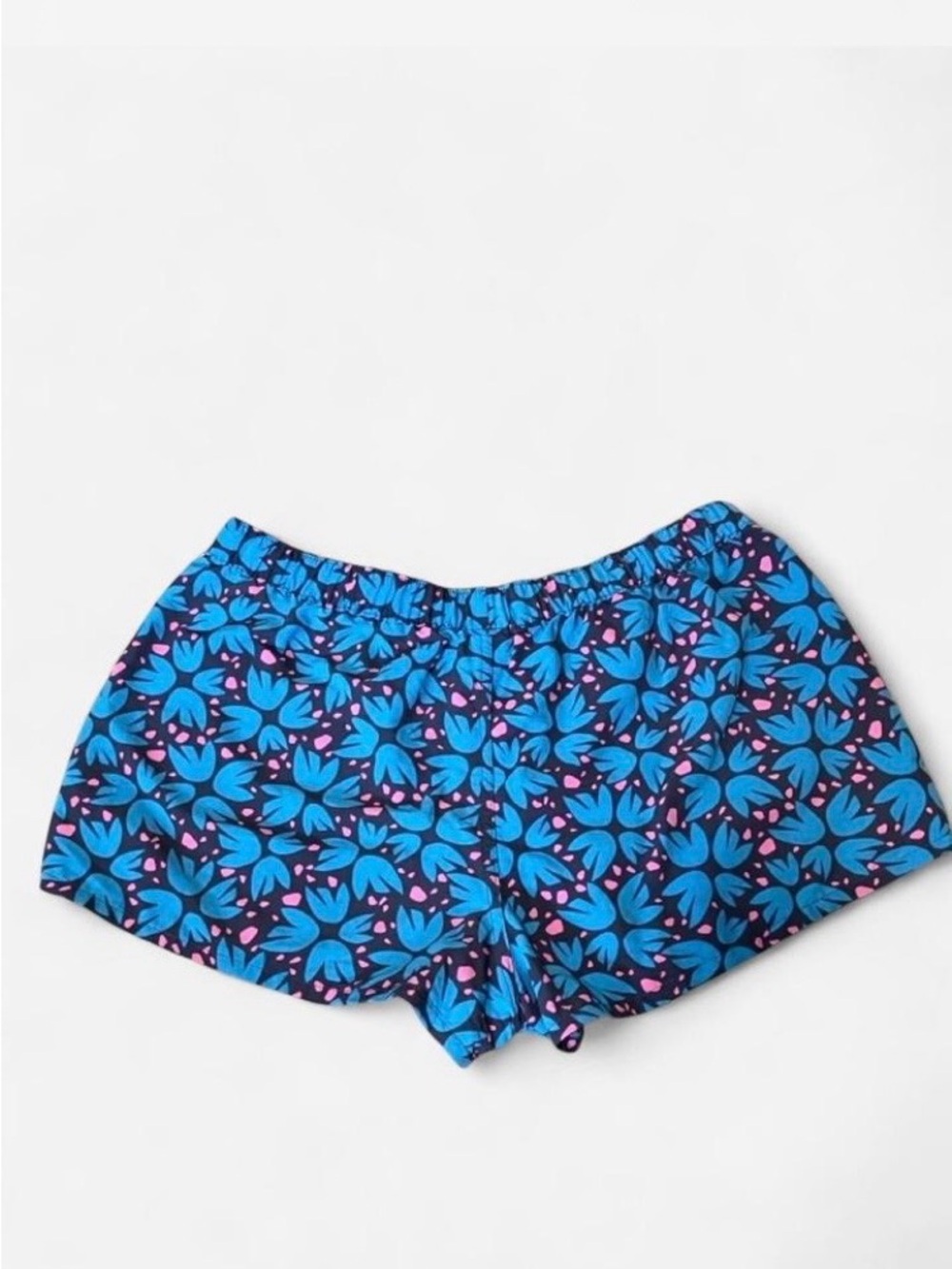 Patagonia Baggies Blue Floral Athletic Shorts Lightweight Performance Women’s XL